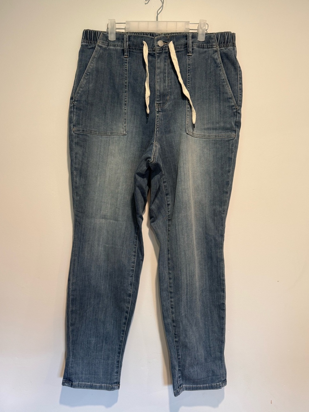 Judy Blue High Waist Pull On Jogger Jeans JB88496 Size 16W Pockets Drawstring